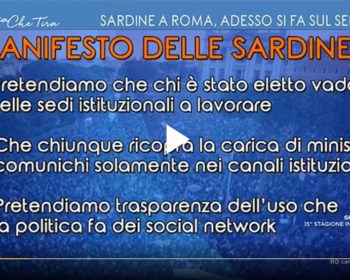 Il manifesto delle Sardine